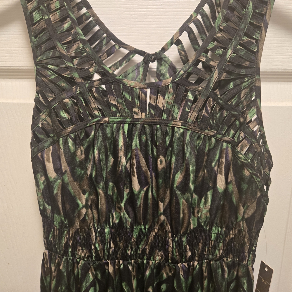 Charlie Jade Camouflage-Inspired Dress